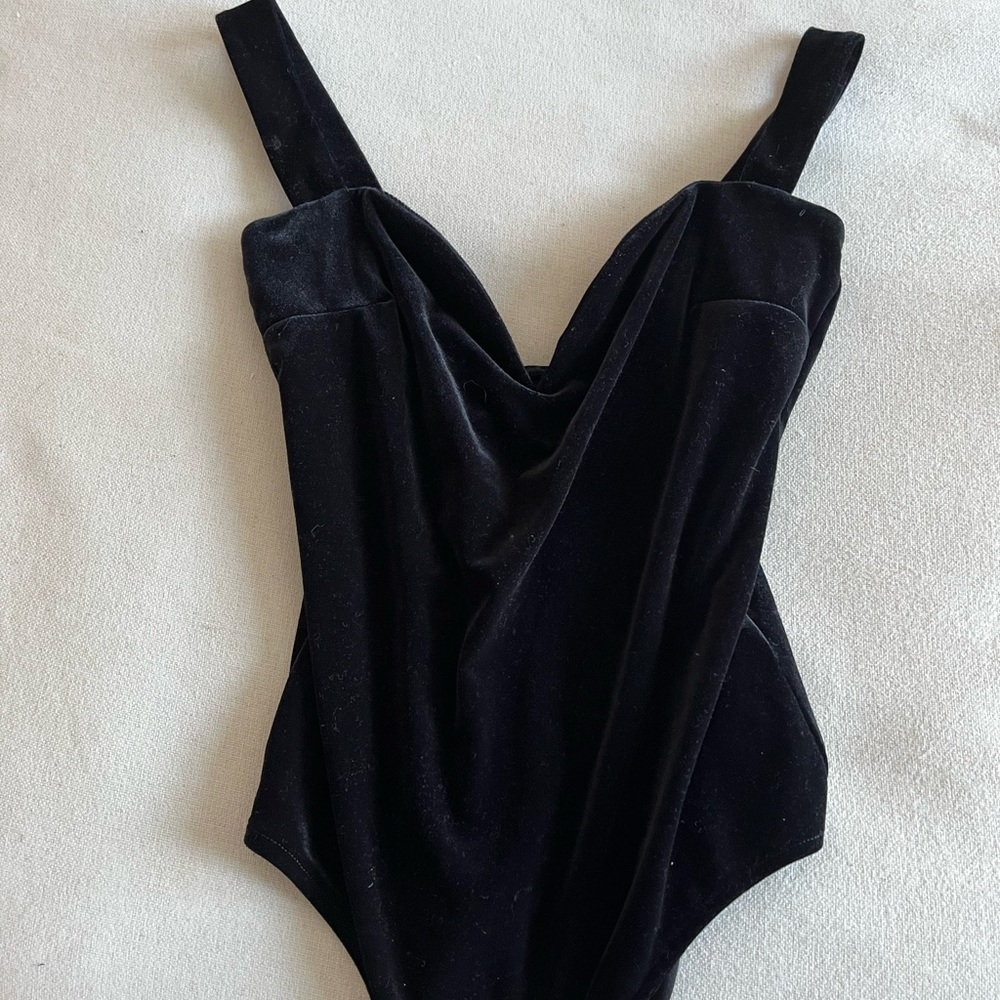 Bershka special edition velvet bodysuit